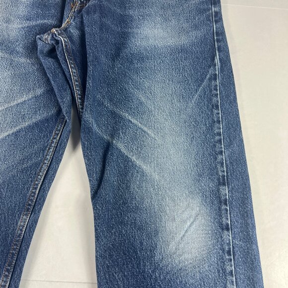 Y2K Levi's Jeans Men's 33 x 30* 505 Straight Blue Faded Cotton Denim Tag 36 x 32 - Picture 3 of 16